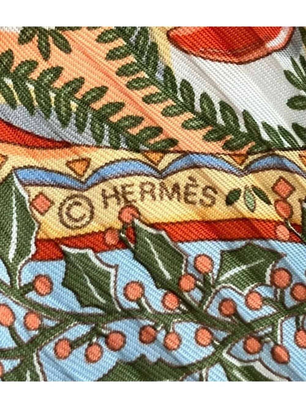 Hermes Scarf Carre 90 Silk 100% Axis Mundi